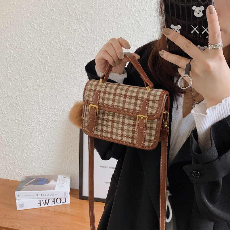 Popular Handbag Women's Trendy Plaid Popular Handbag Women's Trendy Plaid