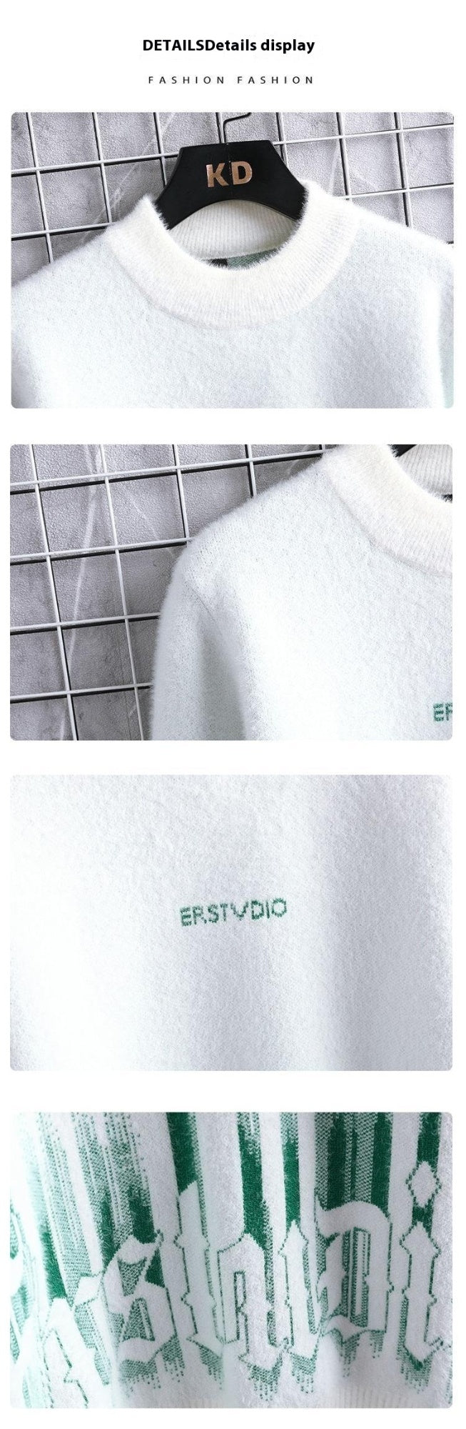 Men's Winter Thickened Half High Collar Warm Sweater Men's Winter Thickened Half High Collar Warm Sweater