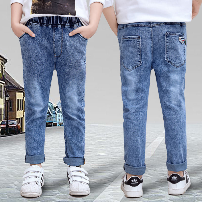 Boys Jeans Autumn And Winter New One-piece Velvet Boys Jeans Autumn And Winter New One-piece Velvet