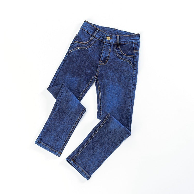 Boys' Flat Stretch Slim Long Jeans Boys' Flat Stretch Slim Long Jeans