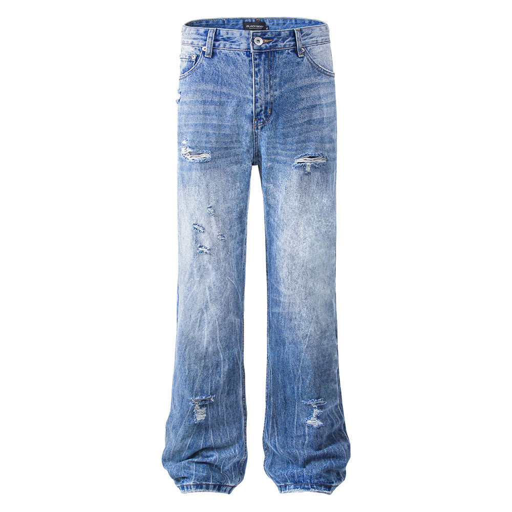 Fashionable American-style Ripped Skinny Jeans For Men Fashionable American-style Ripped Skinny Jeans For Men