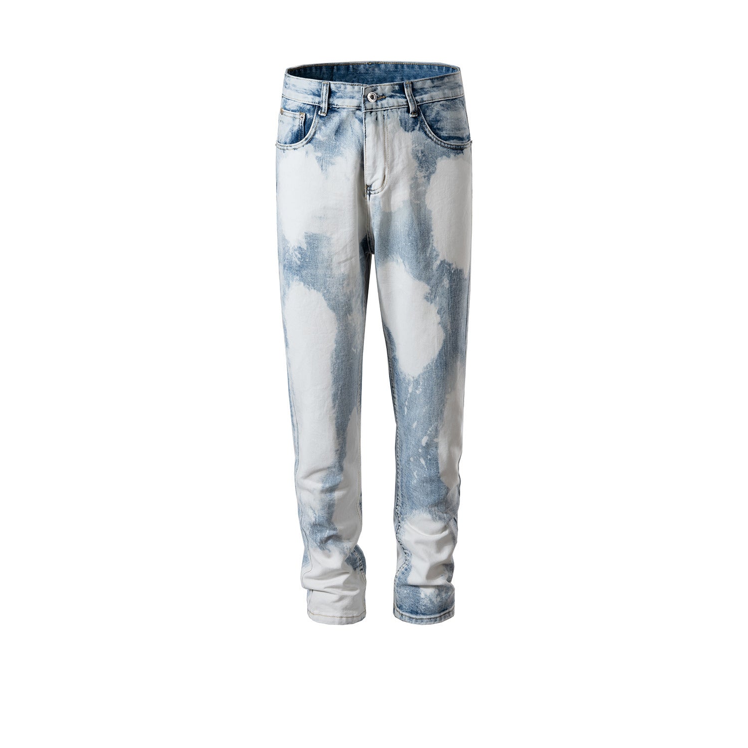 Fashion Contrast Washed Distressed Jeans For Men And Women Fashion Contrast Washed Distressed Jeans For Men And Women