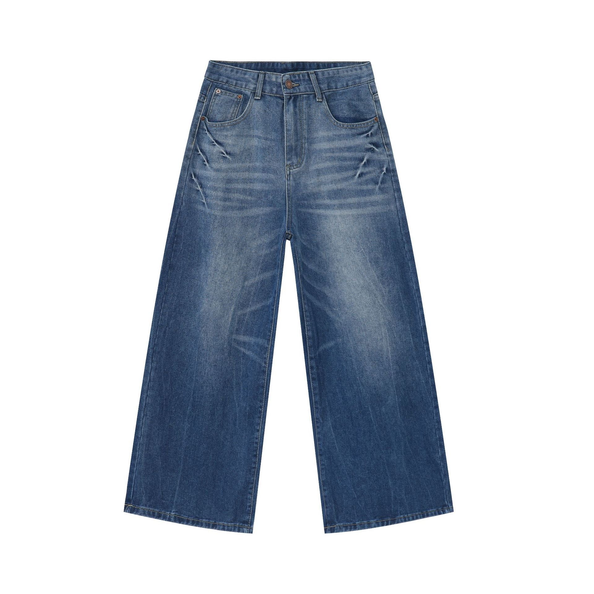 Men's American Retro Baggy Straight Trousers Fashion Men's American Retro Baggy Straight Trousers Fashion