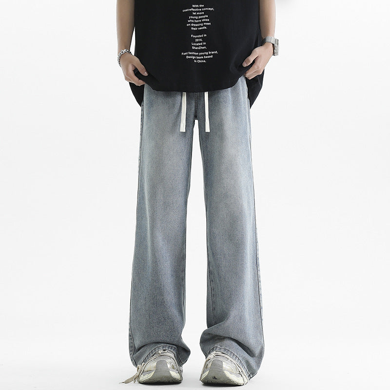 Fashionable American-style Washed Skinny Jeans For Men Fashionable American-style Washed Skinny Jeans For Men