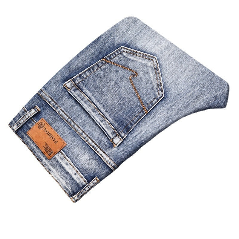 Retro Thin Jeans Straight Loose Casual Trousers Men Retro Thin Jeans Straight Loose Casual Trousers Men