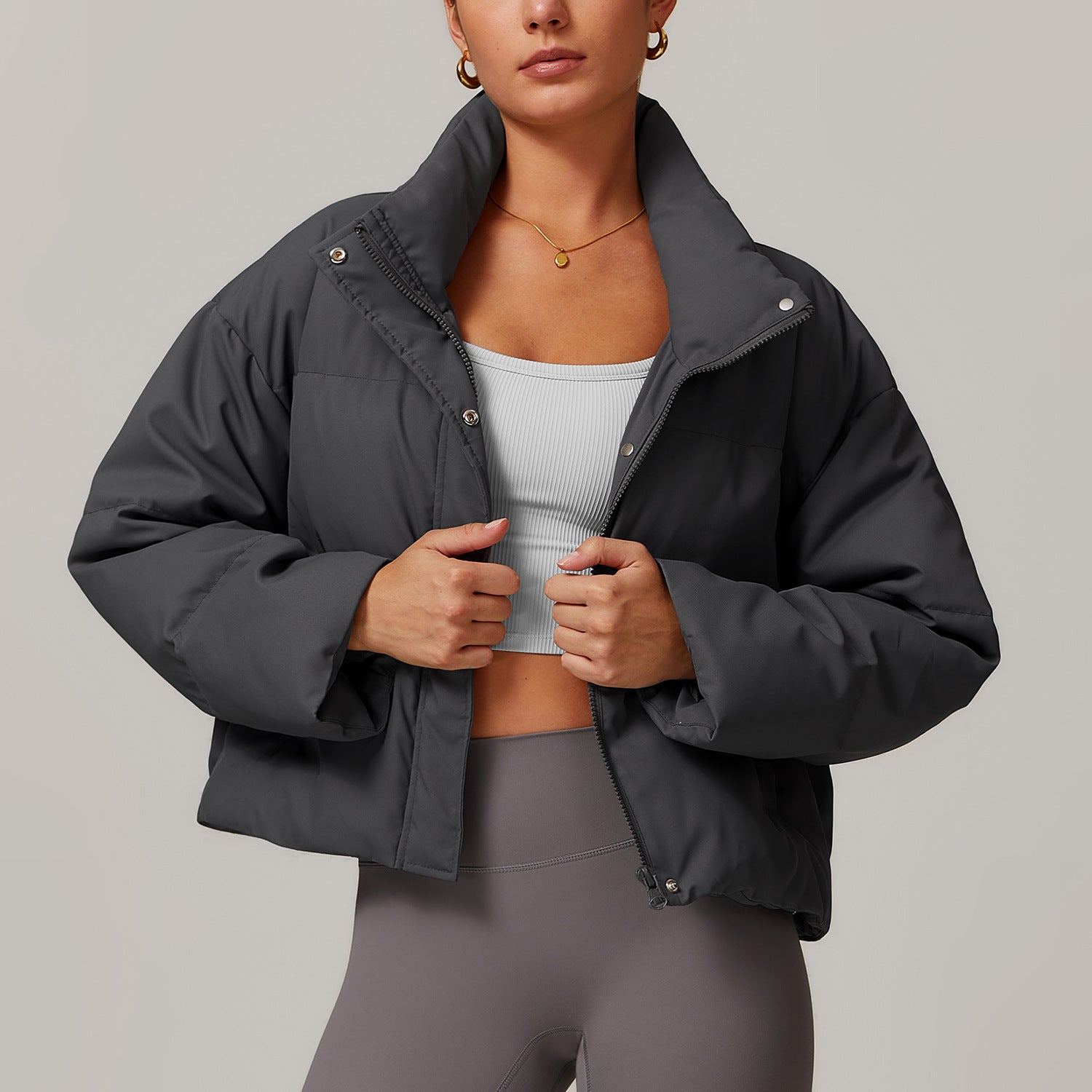 Winter New Warm Down Jacket Comfortable All-match Long Sleeve Winter New Warm Down Jacket Comfortable All-match Long Sleeve