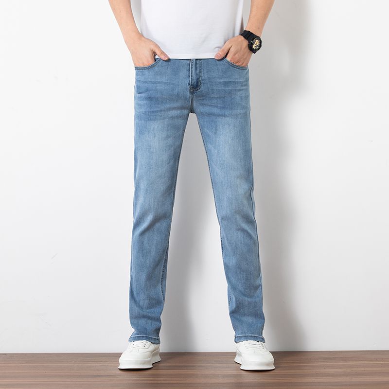 Loose Youth Straight Slim Fit Elastic Trend Men's Jeans Loose Youth Straight Slim Fit Elastic Trend Men's Jeans