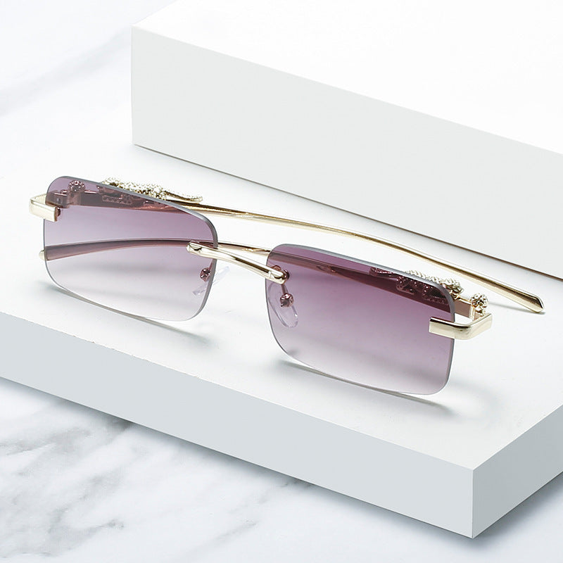 Men And Women Fashion Simple Square Frameless Sunglasses Men And Women Fashion Simple Square Frameless Sunglasses