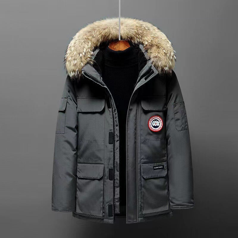 Winter Men's Mid-length Couple Outdoor Winter Men's Mid-length Couple Outdoor