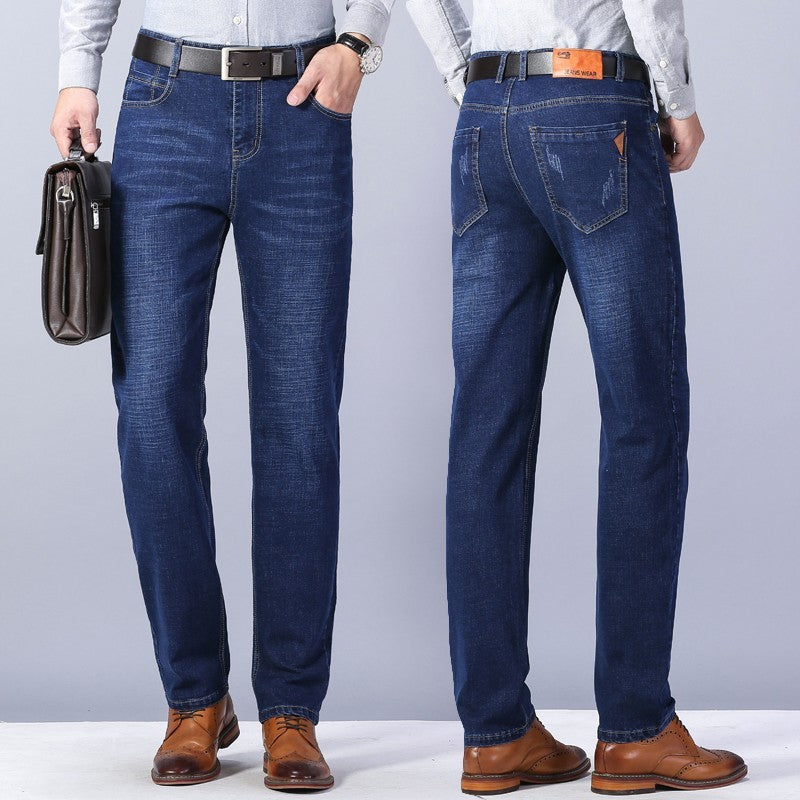 Loose Straight Casual Work Stretch Jeans For Men Loose Straight Casual Work Stretch Jeans For Men