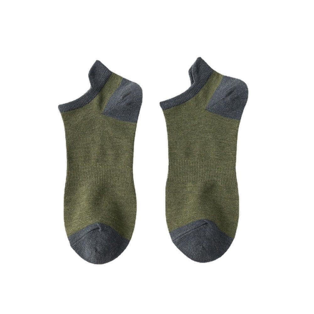 Combed Cotton Bottom Sweat-absorbing Deodorant Anti-ankle Socks Low-cut Men's Retro Waist Combed Cotton Bottom Sweat-absorbing Deodorant Anti-ankle Socks Low-cut Men's Retro Waist