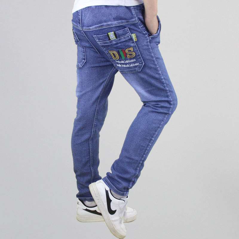 Boys Jeans Casual Pants Straight Stretch Boys Jeans Casual Pants Straight Stretch