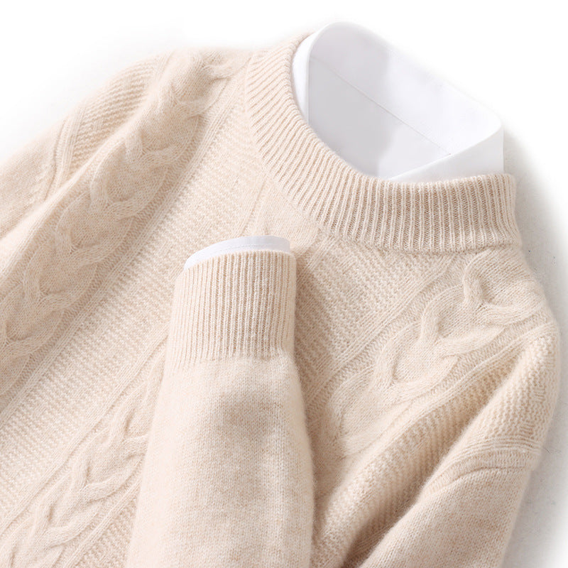 Autumn And Winter New Men's Pure Wool Half Turtleneck Thickened Sweater Autumn And Winter New Men's Pure Wool Half Turtleneck Thickened Sweater