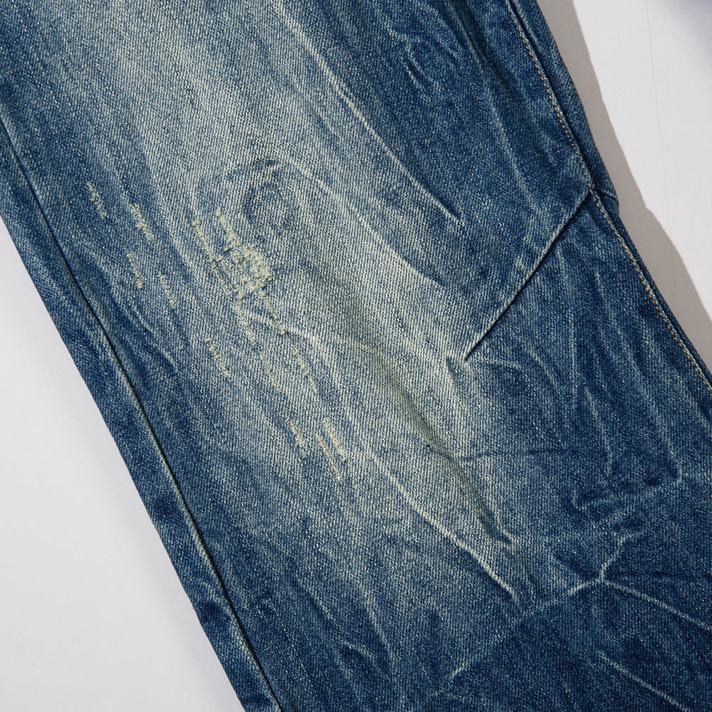 Ripped Washed Wear-white Jeans For Men Ripped Washed Wear-white Jeans For Men