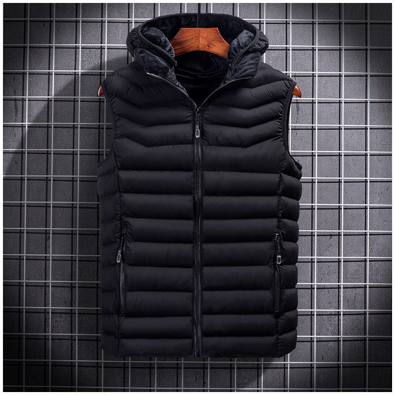 Men's Vest Autumn And Winter Korean Fashion Down Cotton Plus Fertilizer Men's Vest Autumn And Winter Korean Fashion Down Cotton Plus Fertilizer