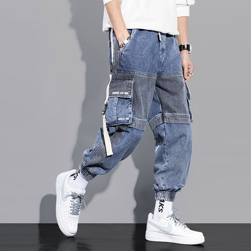 Workwear Jeans Men Fall Loose Hip-hop Workwear Jeans Men Fall Loose Hip-hop