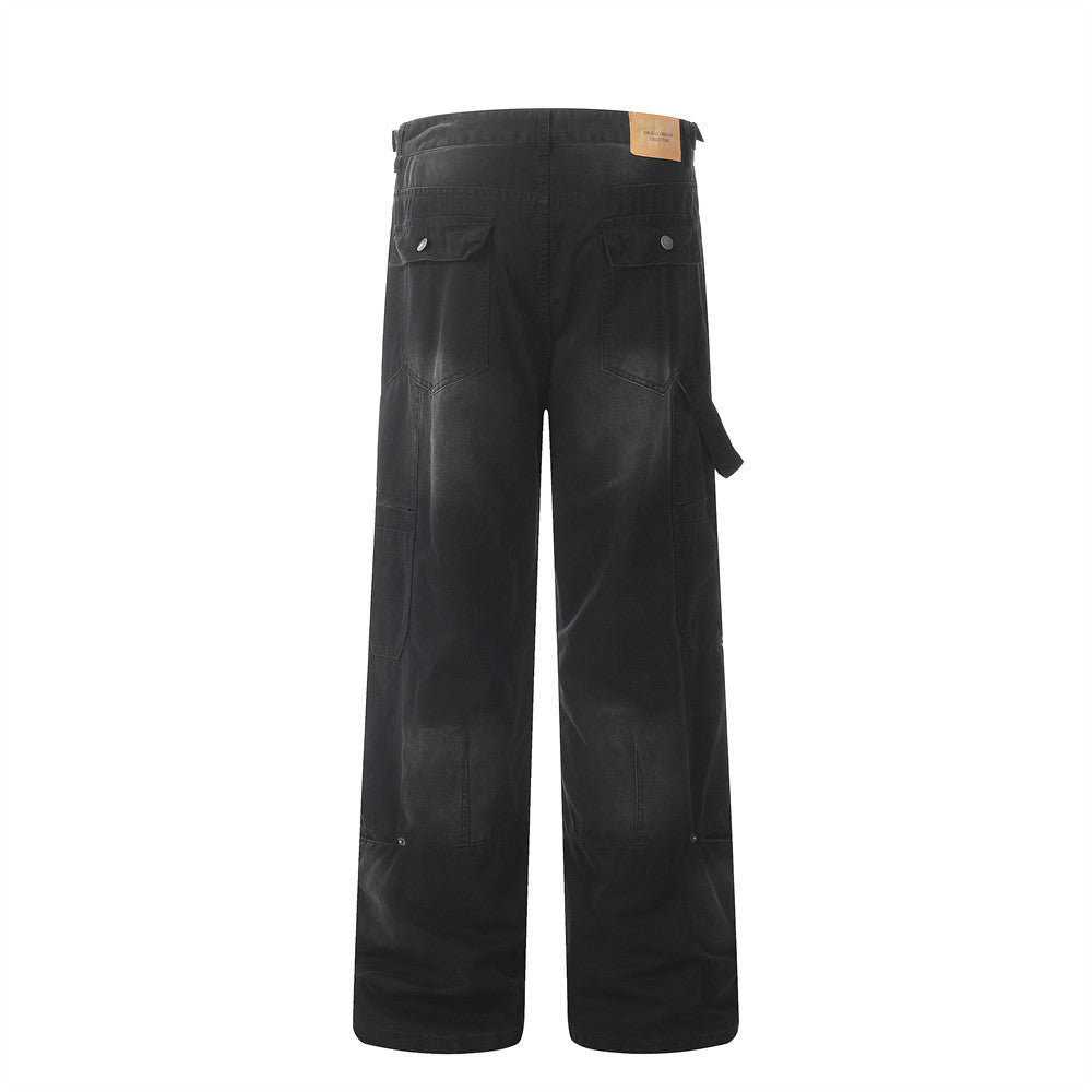 Fashion Personality Multi-pocket Workwear Jeans Men Fashion Personality Multi-pocket Workwear Jeans Men