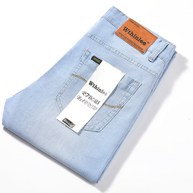 Men's Summer Jeans Men's Straight-leg Pants Men's Summer Jeans Men's Straight-leg Pants