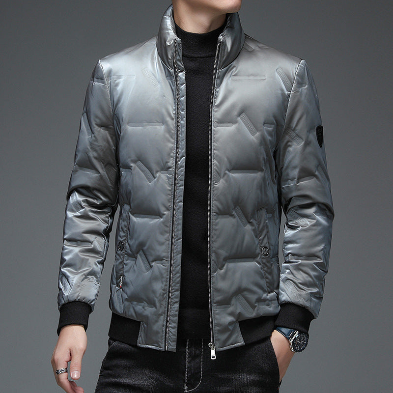 Down Jacket Men's Casual Stand Collar White Duck Down Thickening Down Jacket Men's Casual Stand Collar White Duck Down Thickening