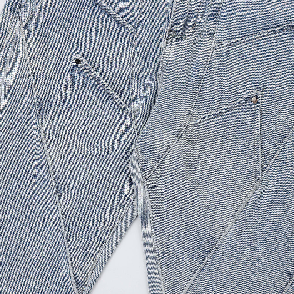 Heavy Industry Washed And Worn Jeans Men Heavy Industry Washed And Worn Jeans Men