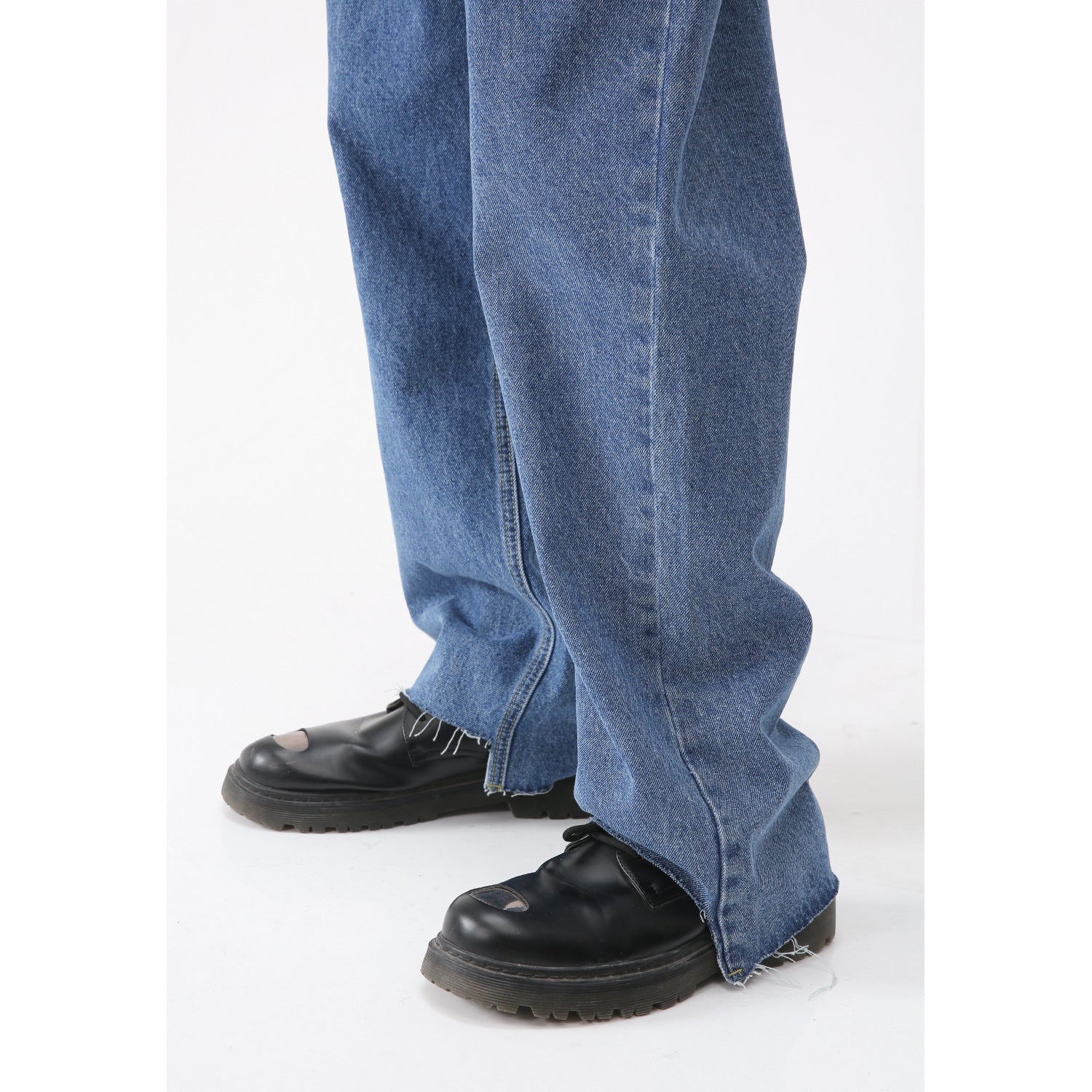Simple Retro Casual Jeans Irregular Simple Retro Casual Jeans Irregular