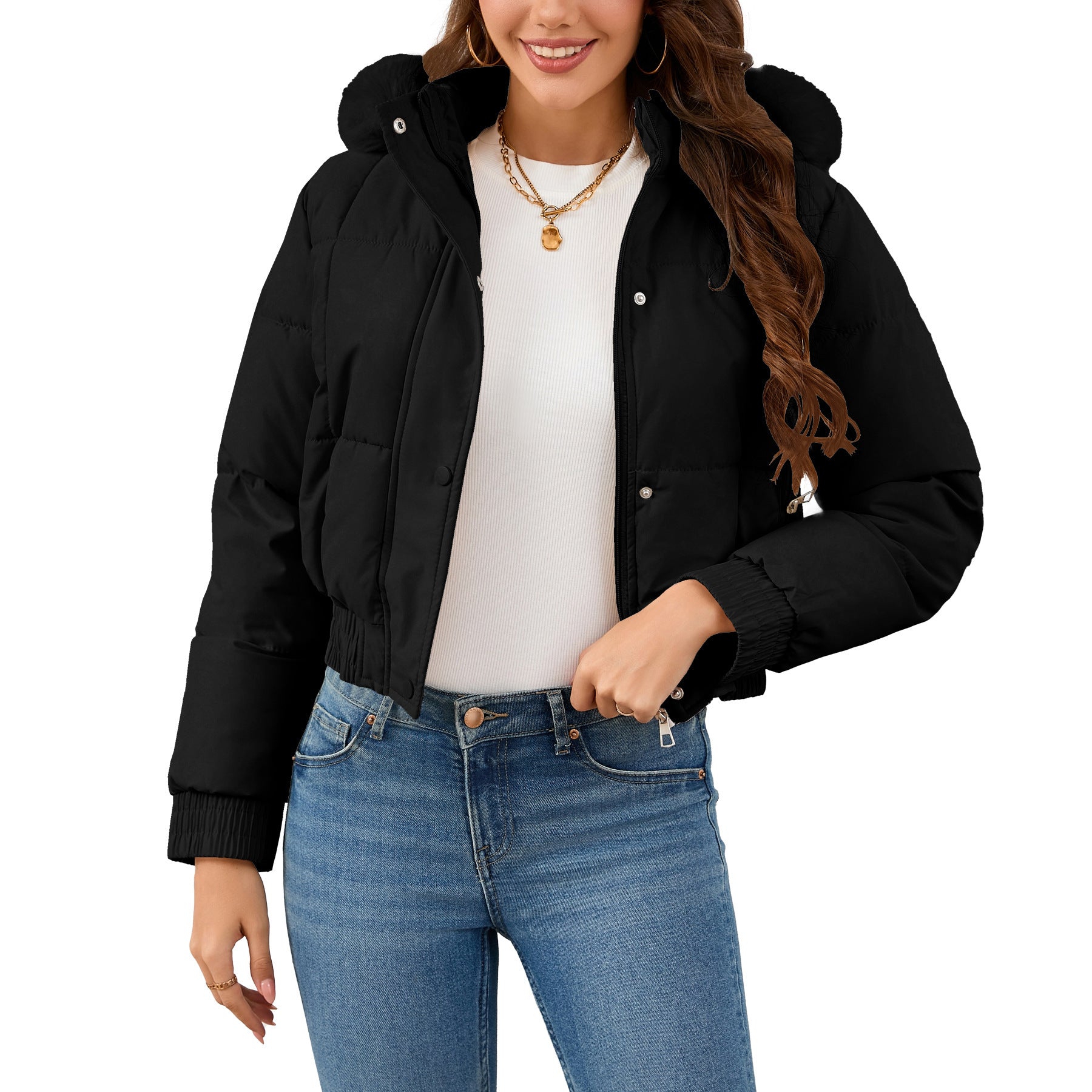Women's Fashion Casual Thickening Cotton-padded Jacket Women's Fashion Casual Thickening Cotton-padded Jacket