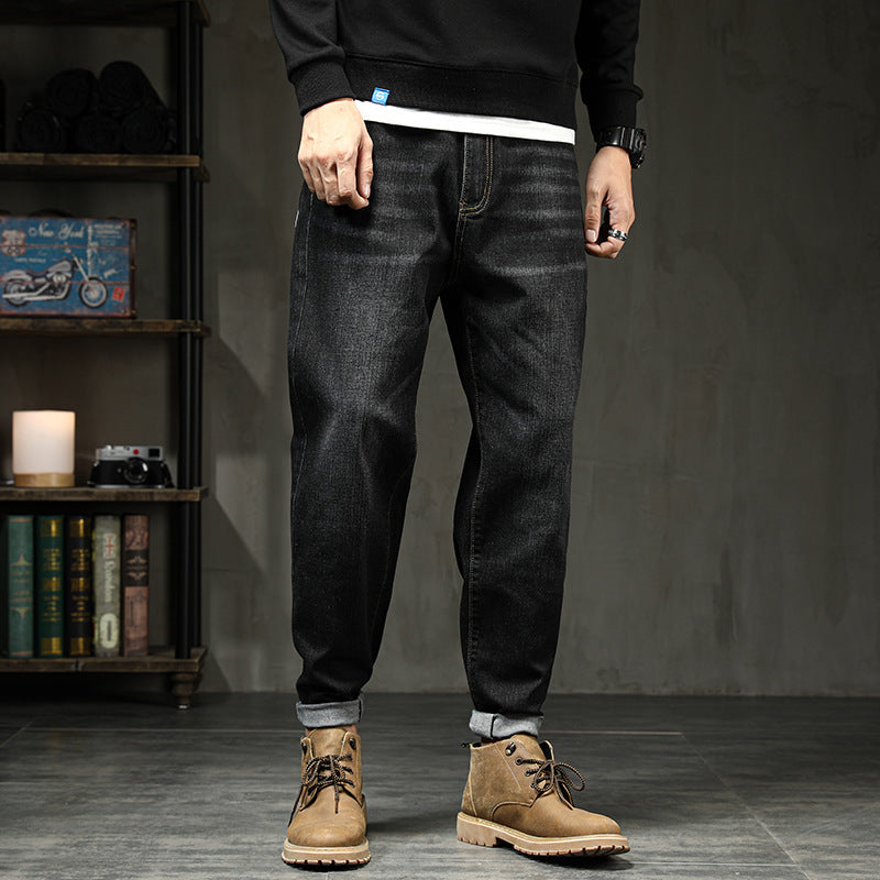 Jeans Loose Plus Fat Plus Size Harem Trousers Stretch Feet Jeans Men Jeans Loose Plus Fat Plus Size Harem Trousers Stretch Feet Jeans Men