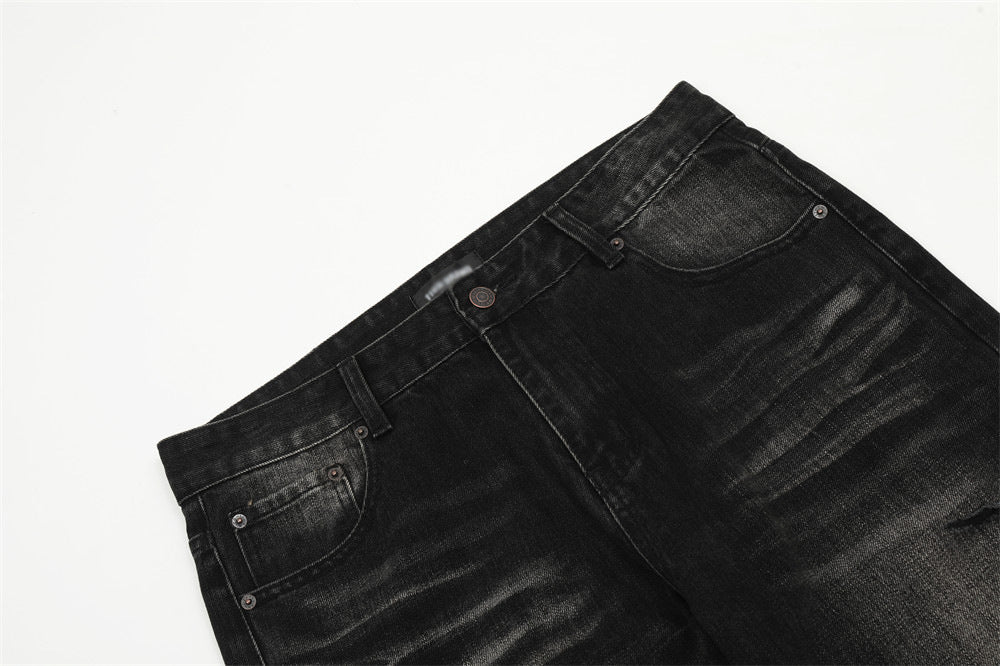 Retro Tattered Jeans Denim Trousers For Men Retro Tattered Jeans Denim Trousers For Men