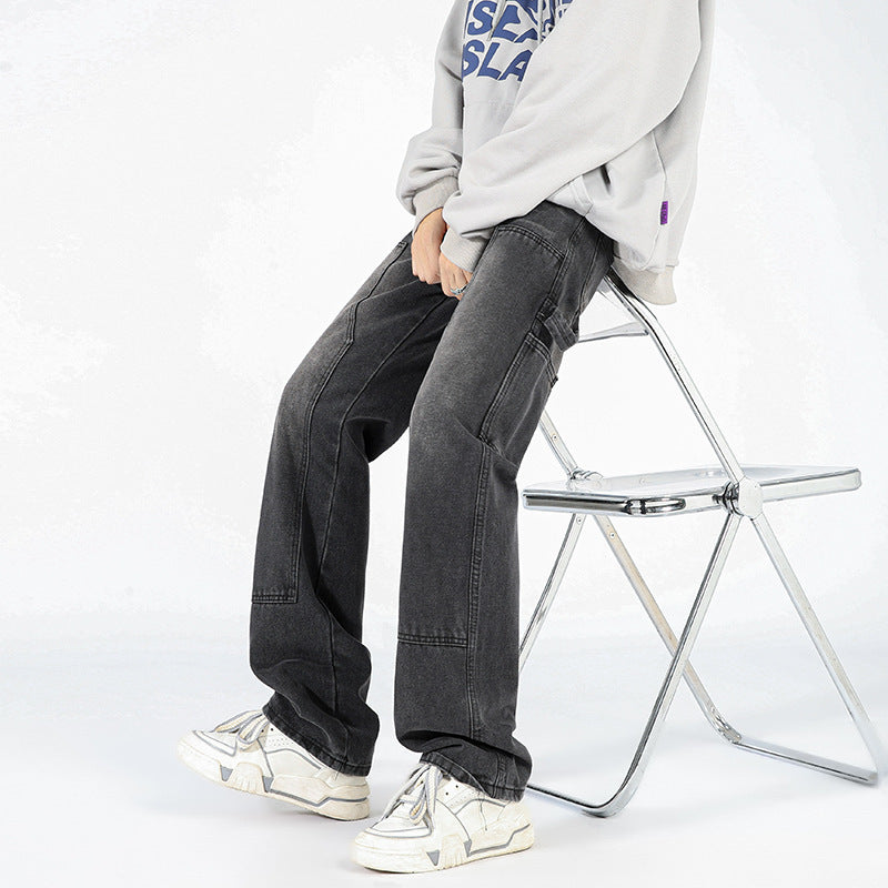 Men's American Street Logging Tooling Slightly Flared Jeans Men's American Street Logging Tooling Slightly Flared Jeans