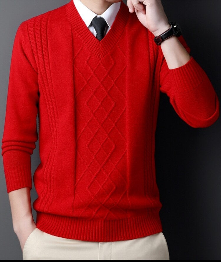 Chicken Collar Pullover Knitting Bottoming Shirt Men's Casual Sweater Chicken Collar Pullover Knitting Bottoming Shirt Men's Casual Sweater