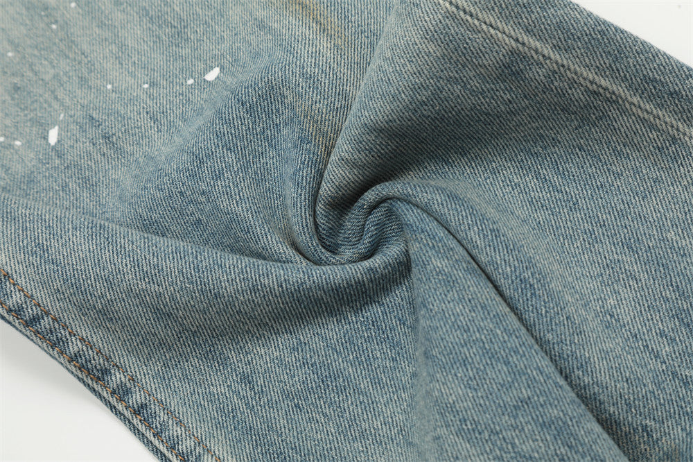 Paint Splash-ink Jeans Men's Punk Fashion Brand Paint Splash-ink Jeans Men's Punk Fashion Brand