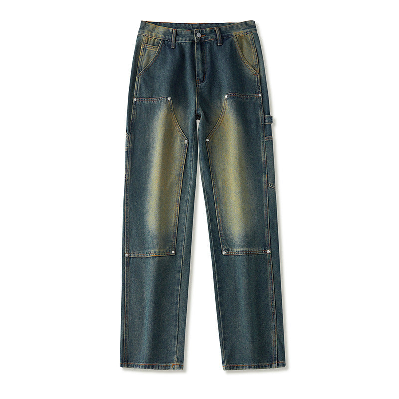 Vintage Logging Cargo Jeans Men Vintage Logging Cargo Jeans Men
