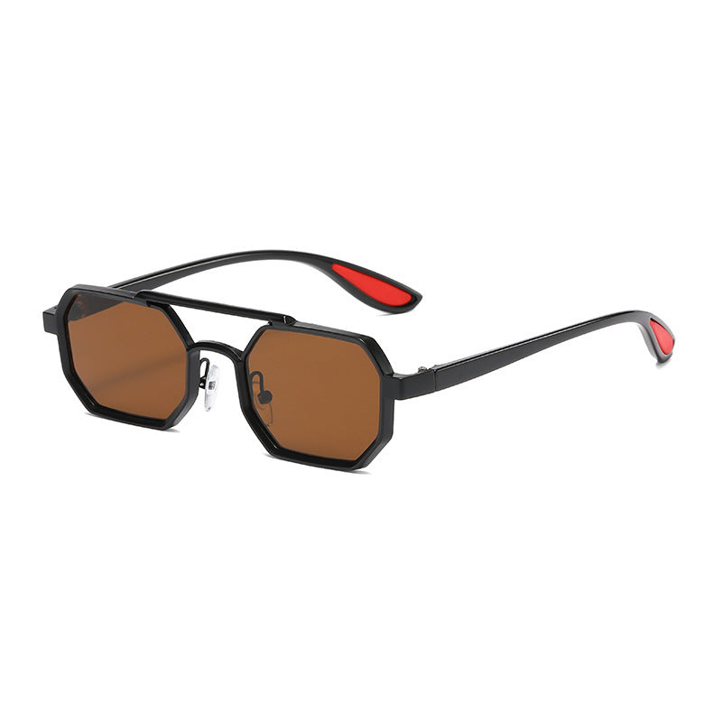 Fashion Metal Sunglasses Large Frame Sun-resistant Sunglasses Fashion Metal Sunglasses Large Frame Sun-resistant Sunglasses