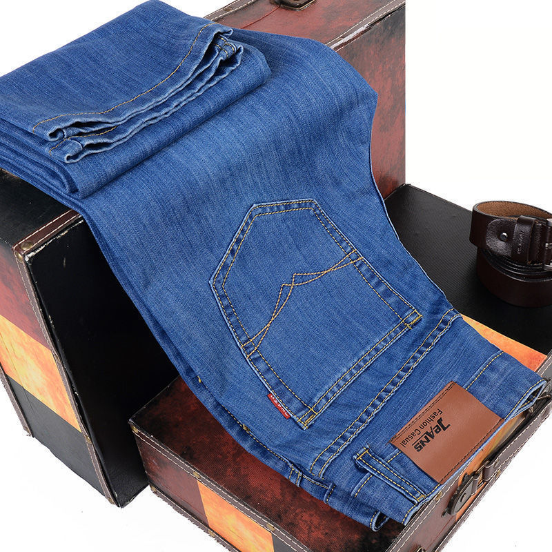 Loose Straight Casual Work Stretch Jeans For Men Loose Straight Casual Work Stretch Jeans For Men