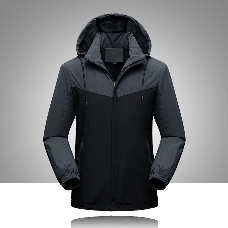 Men Stitching Trendy Elastic Casual Jacket Men Stitching Trendy Elastic Casual Jacket