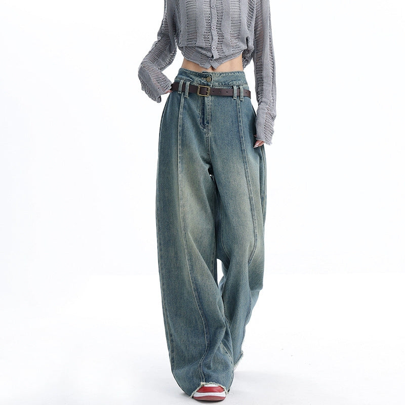 Washed Raw Edge Jeans For Women Washed Raw Edge Jeans For Women