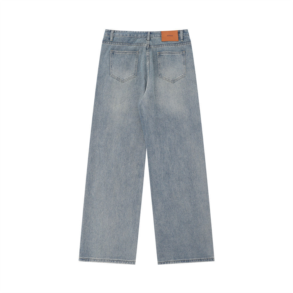 Fashion Straight Washed Jeans For Men Fashion Straight Washed Jeans For Men