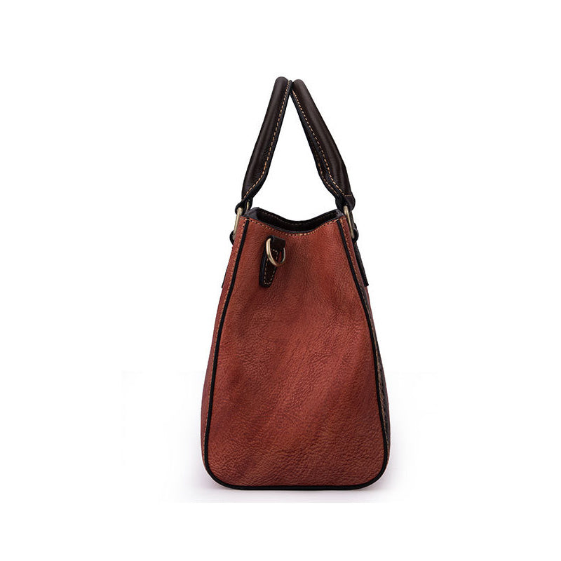 Top Layer Cowhide Retro European And American Fashion Casual Handbag Top Layer Cowhide Retro European And American Fashion Casual Handbag