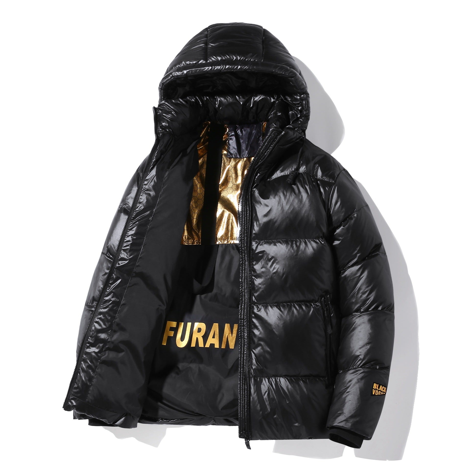 New Black Gold Plus-sized Plus-sized Fashion Warm Padded Jacket Men New Black Gold Plus-sized Plus-sized Fashion Warm Padded Jacket Men
