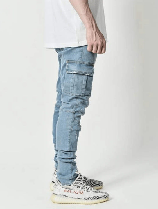 New Skinny Jeans With Side Pockets And Feet For Men New Skinny Jeans With Side Pockets And Feet For Men