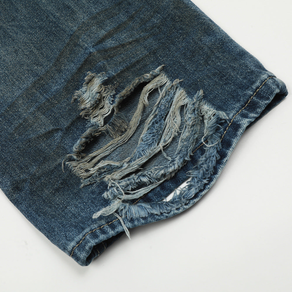 Punk Worn Jeans Trendy Men's Design Punk Worn Jeans Trendy Men's Design