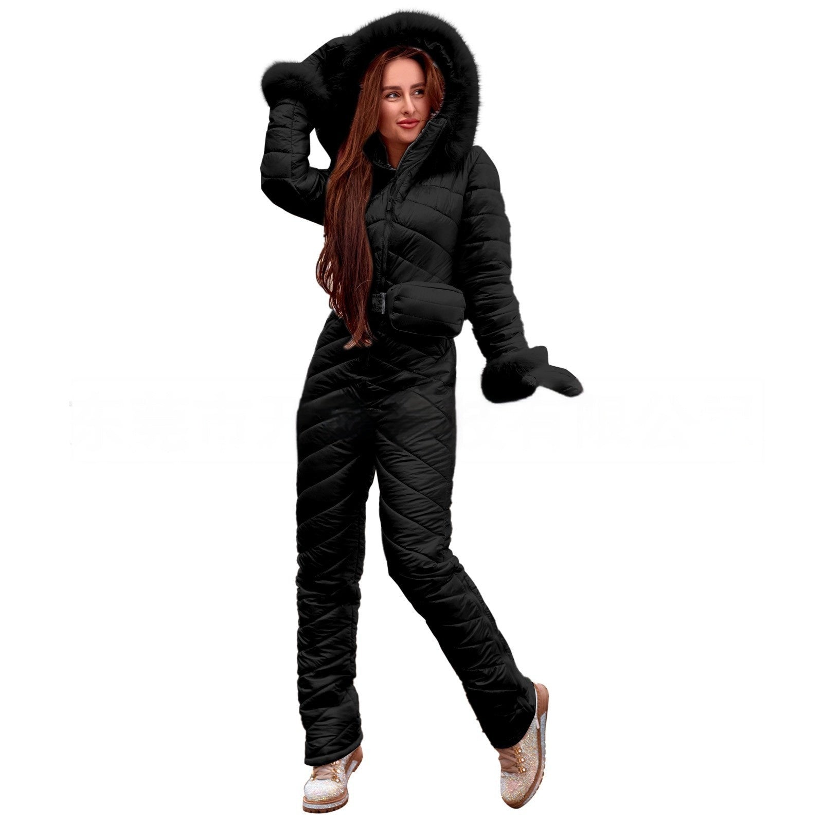 Winter Outdoors Fashion One-piece Ski Suit Women Winter Outdoors Fashion One-piece Ski Suit Women