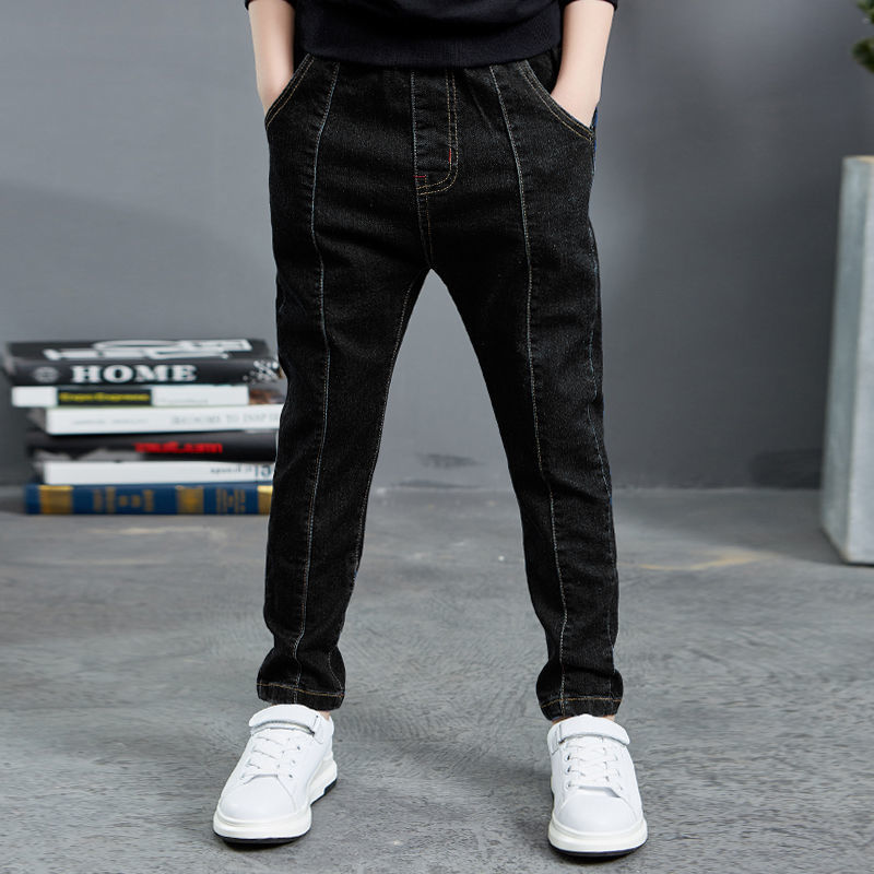Boys Jeans Autumn And Winter New One-piece Velvet Boys Jeans Autumn And Winter New One-piece Velvet