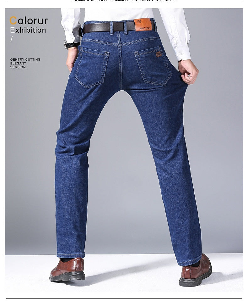 Spring Jeans Men's Elastic Straight Spring Jeans Men's Elastic Straight