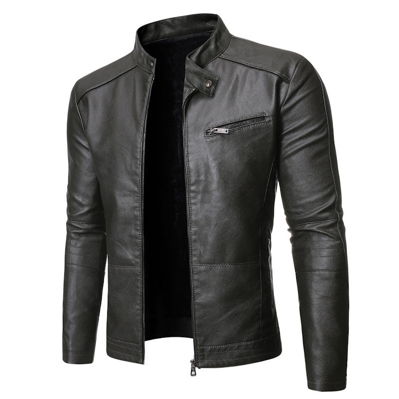New European And American Men's Motorcycle Leather Jackets New European And American Men's Motorcycle Leather Jackets