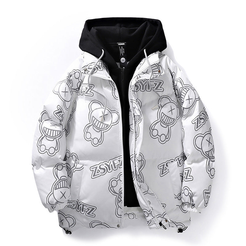 Winter Coat For Men Hooded Cotton Jacket Winter Coat For Men Hooded Cotton Jacket