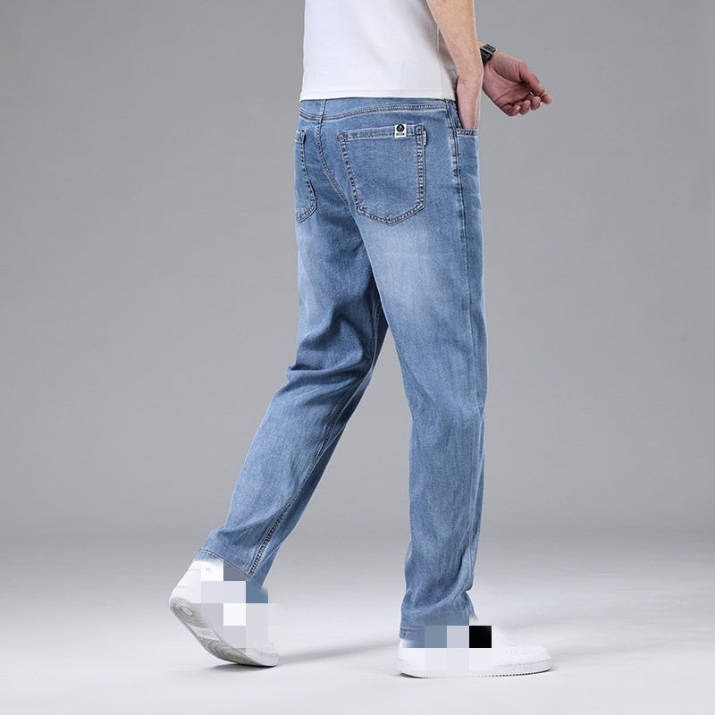 Men's Thin Loose Straight Ice Silk Jeans Men's Thin Loose Straight Ice Silk Jeans