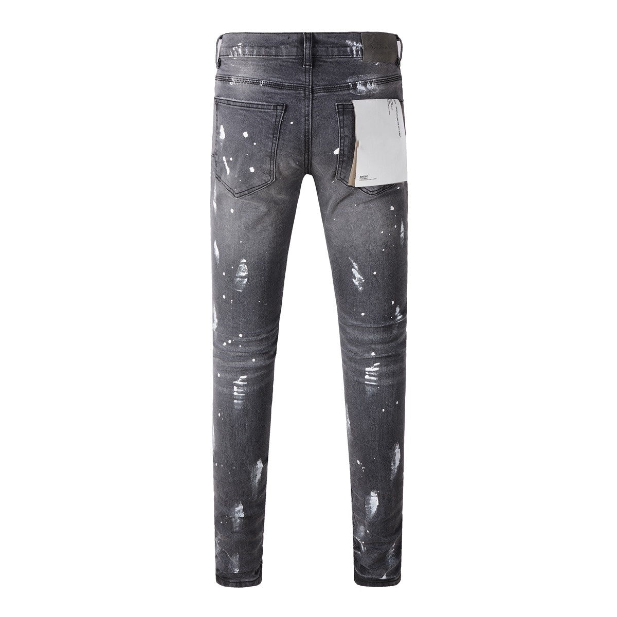 New Gray Knee Knife Ripped Jeans Splash Ink New Gray Knee Knife Ripped Jeans Splash Ink
