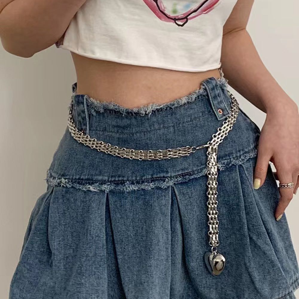 Men And Women Design Fashion Love Chain Pendant Waist Chain Metal Accessories Cute Chain Men And Women Design Fashion Love Chain Pendant Waist Chain Metal Accessories Cute Chain