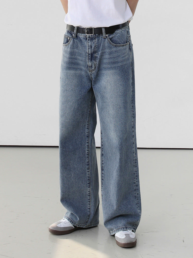 Fashion Personality Retro Washed Jeans Men Fashion Personality Retro Washed Jeans Men